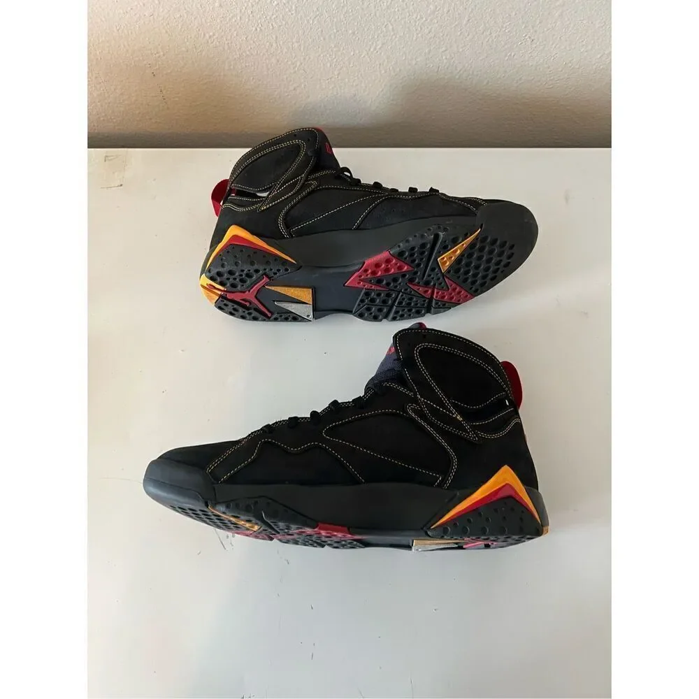 Nike Mens Air Jordan 7 CU9307-081 Citrus Black Basketball Shoes Sneakers Size 12